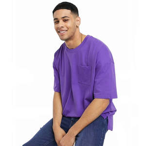 Camisetas Extra Grandes de Mezcla de Algodón para Hombre, Suaves, Ligeras, Cómodas, de Corte Relajado, Transpirables, Estilo Urbano, Casual, para Uso Diario, OEM - Product Image 6