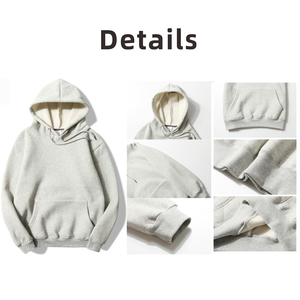 Vente en gros CAULT ARRAY Sweat à capuche unisexe en molleton de coton épais, de haute qualité, uni, sans cordons, pour hommes et femmes - Product Image 3