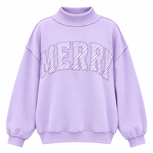 Jersey de cuello alto para mujer, manga larga, informal, de corte holgado, sudadera elegante para el día a día - Product Image 5