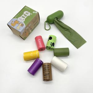 Özel renk biyobozunur köpek kaka poşetleri bahçe kamp yürüyüş için Compostable köpek atık Poo Poo çanta ev kullanımı için - Product Image 3