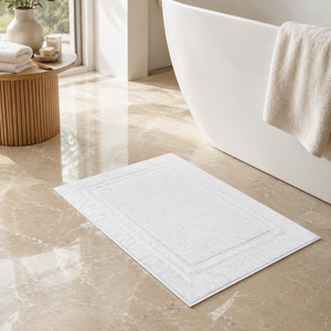 Alfombra de Baño de Algodón Blanco de la Colección Premium Hotel, 775 GSM, 20 x 30 Pulgadas, Alfombra de Baño Absorbente de Lujo, Proveedor de Exportación - Product Image 4