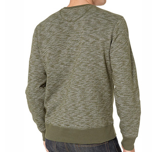 Men's Royal Blue Long Sleeve Crew Neck Pullover Sweatshirt 100% Polyester Fleece Winter Breathable Plus Size Regular Fit Solid - Product Image 5