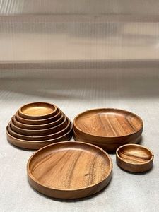 Premium Handmade Polished Wooden Charger Plate Stand Featuring Japanese Acacia Mango Wood Beautiful Epoxy Resin Emerald Artwork - Product Image 5