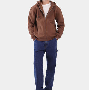 เสื้อฮู้ดดี้โอเวอร์ไซส์คุณภาพสูงสั่งทำพิเศษสำหรับผู้ชายและผู้หญิง ทรงบ็อกซี่ พิมพ์ลายพัฟฟ์ ซิปหน้า น้ำหนัก 500 กรัม - Product Image 2