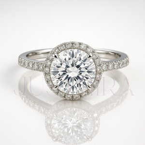 High Demand Affordable <b>Round</b> Cut Diamond Ring Women Ideal for Daily Wear Gifts and Fashion Accessories Available for Best Price - Product Image 3