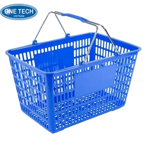 Cesta de compras de plástico con asas de acero inoxidable Vietnam C/O, C/Q, ISO ODM 100 MOQ - Product Image 3