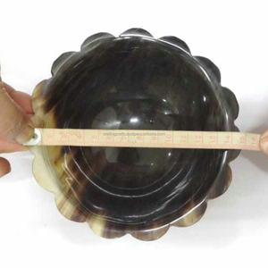 2025 European New Arrival Best Selling Vintage <b>Ceramic</b> <b>Serving</b> Horn <b>Bowl</b> Home Food Safe Natural Horn Design Exclusive Polished - Product Image 2