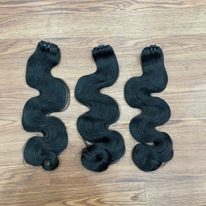 Extensiones de Trama de Cuerpo Ondulado de Vapor Negro Natural sin Procesar Humano Vietnamita, Paquetes Reales de Muy Alta Calidad, Envío Global - Product Image 4
