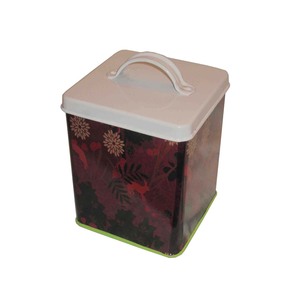 Decorative Customized Metal Pantry Container with Carry Handles <b>for</b> Modern Interiors - Product Image 6