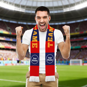 ผ้าพันคออะคริลิกถักแบบเรียบสำหรับกีฬาฟุตบอล กันลม พิมพ์โลโก้สโมสรได้ อุ่นสบายสำหรับฤดูหนาว เหมาะสำหรับแฟนคลับทีมกลางแจ้ง - Product Image 2