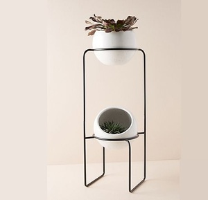 New Arrival Factory Direct Eco-Friendly Durable Metal <b>Plant</b> Stand Flower <b>Pot</b> <b>Holder</b> Two Tier Indoor Garden Decor Wholesale - Product Image 1
