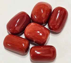 Coral Rojo Natural Italiano Mediterráneo en Forma de Cabujón, Mejor Color, Calidad Fina, Gema Suelta para Joyería - Product Image 1