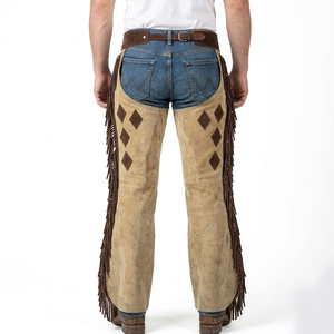 Custom Private Label Suede Leather <b>Chaps</b> For Sale Horse <b>Riding</b> <b>Chaps</b> Low Moq Best Quality Suede Leather <b>Chaps</b> - Product Image 4