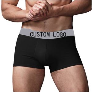 Wholesale OEM SALUBRIOUS SPORTS Men's Mid-Rise Underwear Long <b>Boxers</b> Knitted Breathable Anti-static Eco-Friendly 100% Cotton - Product Image 1