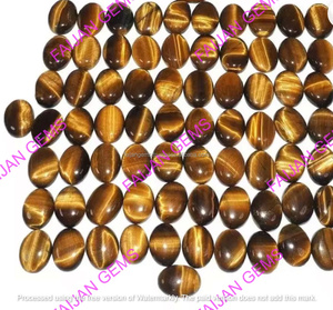 Pierre précieuse naturelle de qualité AAA+ Œil de tigre cabochon, couleur changeante, certifiée, prix de gros, toutes formes, FAIJAN GEMS Bijoux - Product Image 2