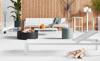 Bol en métal de foyer à bois rond de nouvelle conception avec la base noire et les jambes simples de jante