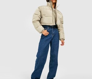 เสื้อแจ็คเก็ตพัฟเฟอร์ผ้าแคนวาสกันน้ำระบายอากาศได้ดี พิมพ์โลโก้ด้านหน้าตามสั่ง สไตล์ลำลองสำหรับฤดูหนาว เหมาะสำหรับผู้หญิง - Product Image 4