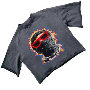 Fabricant de t-shirts tricotés surdimensionnés à manches courtes imprimés brodés et décontractés avec 100% de coton respirant - Product Image 3