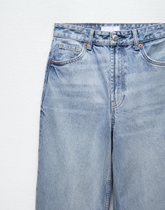 Customized Premium Womens High Waist Loose Fit Solid Denim Straight-leg Boyfriend Jeans Casual for Wash Summer All Seasons - Product Image 5