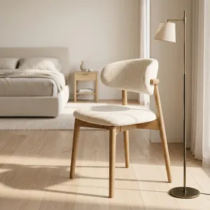 Modern Leather Upholstered Wooden <b>Dining</b> <b>Chair</b> Solid Back for Bedroom Restaurant Cafe Kitchen Home Hotel Furniture-Eco-Friendly - Product Image 3