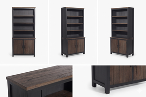 Étagère de présentation autoportante Azora Sae en bois massif, style Japandi, 4 niveaux, écologique, finition naturelle, pour la maison, le bureau, l'hôtel - Product Image 5