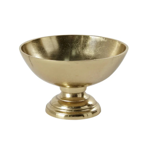 Bol décoratif moderne de luxe en aluminium artisanal pour la décoration de la maison et des hôtels, finition nickel élégante, grand bol de service - Product Image 5