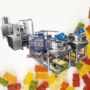 Famous brand motor high speed bear gummy candy making machine jelly soft candy making machine