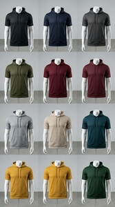 เสื้อยืดมีฮู้ดลำลองสำหรับออกกำลังกายและสวมใส่ในชีวิตประจำวัน - Product Image 2