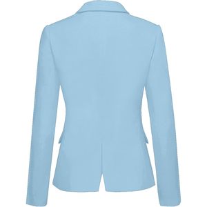 2025 chaqueta Formal de manga larga con botones para mujer, chaqueta con solapa y bolsillos - Product Image 5