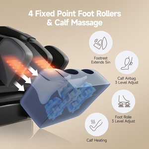 Sillón de Masaje Inteligente de Cuerpo Completo con Gravedad Cero, Estiramiento Profundo y Detección de Salud, Sillón Reclinable Cómodo - Product Image 6