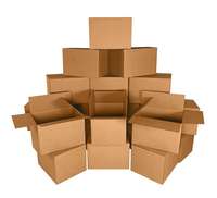 Boîtes en carton ondulé écologiques et recyclables WOOUP BXT50 avec fermeture magnétique et poignée pour la présentation de produits avec marquage personnalisé