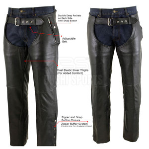 Pantalones de cuero hechos a medida, esenciales para montar, pantalones de cuero completo que ofrecen durabilidad y un uso cómodo. - Product Image 5