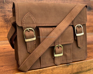 High Quality New Full Grain Genuine Leather Men's Shoulder <b>Bag</b> Cowhide Leather Women <b>Crossbody</b> <b>Bag</b> Business Small Messenger <b>Bags</b> - Product Image 4