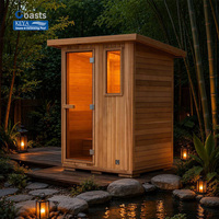 Sauna extérieur en cèdre rouge de qualité arctique, certifié ETL, avec WiFi intégré, modulaire, pour jardin, kit pour le marché canadien