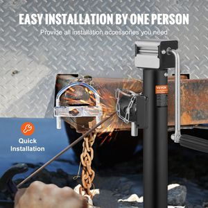 5000 lb <b>Weight</b> Capacity Welding-on Trailer Tongue Jack <b>Stand</b> 5000 lb <b>Weight</b> Capacity <b>Stand</b> Trailer Boat Watercraft Trailers - Product Image 3