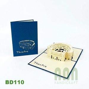 Tarjetas de Felicitación de Acción de Gracias con Paisaje de Teatro Pop-Up 3D Hechas a Mano de Alta Calidad, Impresas en Grabado con Sobre - Product Image 2