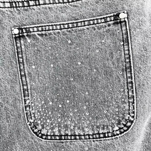New Arrival OEM Summer <b>Men's</b> Denim Shorts With Unique Heart Design High Street Style High Quality <b>Men</b> Short Jeans - Product Image 6