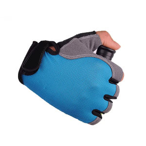 Gants de cyclisme Alpha Racing demi-doigts respirants, personnalisables, de haute qualité, avec design Fillet, fermeture à boucle, en cuir imperméable - Product Image 2
