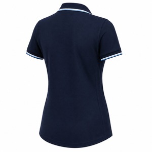 Polo à manches courtes pour femme de haute qualité, personnalisé, en coton, tendance, imprimé, avec logo décoratif, avec service OEM - Product Image 2