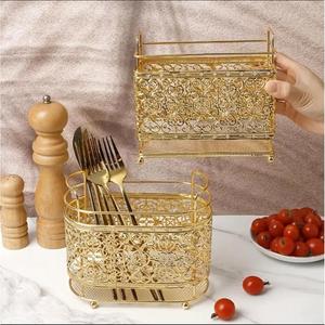 Luxury Napkins Holder Basket With Handles Footed Base Anti Slip Dining Tableware Use Decorative <b>Tissue</b> Stand <b>Wedding</b> Decor - Product Image 3