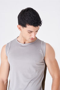 Nueva Camiseta Deportiva Casual de Secado Rápido y Transpirable para Hombre, de Algodón/Fibra de Bambú, para Entrenamiento Atlético - Product Image 4