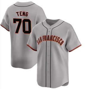 เสื้อเบสบอลแบบสั่งทำพิเศษ ผ้าโพลีเอสเตอร์เนื้อนุ่ม พิมพ์ลายแบบซับลิเมชั่น รุ่นใหม่ล่าสุด แขนครึ่งตัว ชุดยูนิฟอร์มเบสบอล แห้งเร็ว ติดกระดุมเต็มตัว - Product Image 2