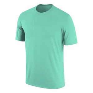 เสื้อยืดคอกลมแขนสั้นผู้ชาย OEM ผลิตตามสั่ง ผ้าฝ้าย 100% โลโก้สองสีด้านหน้า สวมใส่สบาย ระบายอากาศได้ดี แห้งเร็ว เหมาะสำหรับออกกำลังกาย - Product Image 1