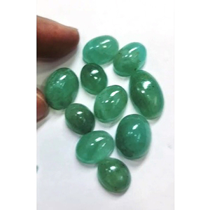 100 Piezas de Esmeralda Natural de 8mm - 20mm, Cabujón Ovalado en Forma de Pera, 316 Quilates, Lote Iroc Sales, Buena Calidad, Cabujón Suelto para Joyería - Product Image 4