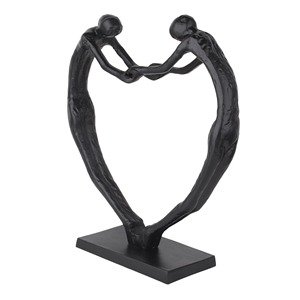Heart Shape Figurine Pose Brass Sculpture Romantic Table <b>Object</b> For Romantic Home Decor And Photography Prop For Aesthetic Shots - Product Image 3