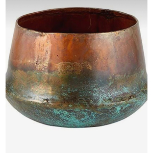 Maceta de cobre antiguo martillado con nuevo diseño para decoración de plantas de jardín al aire libre, estilo rústico. - Product Image 5