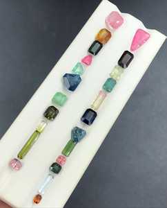 พลอยทัวร์มาลีนสีธรรมชาติแบบคละสี ไม่ผ่านการเผา  สำหรับนักออกแบบเครื่องประดับ  ขายส่ง - Product Image 2