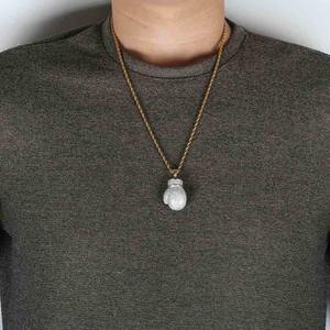 Nuevo Collar con Colgante de Boxeo Hip Hop, Joyería con Incrustaciones de Diamantes Micro Pave, Material de Latón Chapado en Oro, el Mejor Regalo para Hombre - Product Image 4