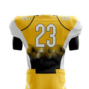 Ensembles d'uniformes de football américain personnalisés de haute qualité, grande taille, manches courtes, sublimation, nom et numéro d'équipe imprimés à 100% - Product Image 5