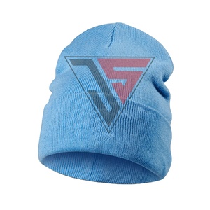 Gorro de punto liso Unisex de alta calidad al por mayor, gorro de esquí cálido de invierno acrílico 100%, OEM personalizable para viajes en la playa - Product Image 1